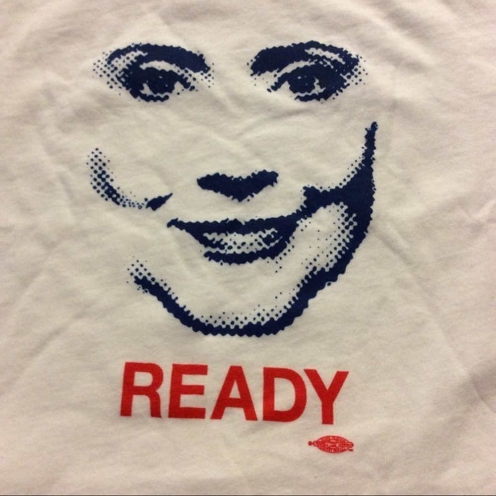 NWOT Hilary Clinton READY T Shirt White Red Small